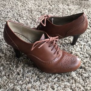 Brown Lace Booties